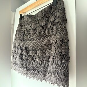 American Eagle Lace Tiered Mini Skirt
